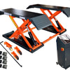 Katool KT-X80 Mid-Rise Scissor Lift, 8,000 lb, Pneumatic Release, 110V