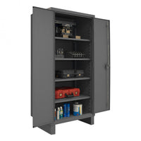 Extra Heavy Duty Cabinet, 12 Gauge, 4 Shelves, 36 x 24 x 78