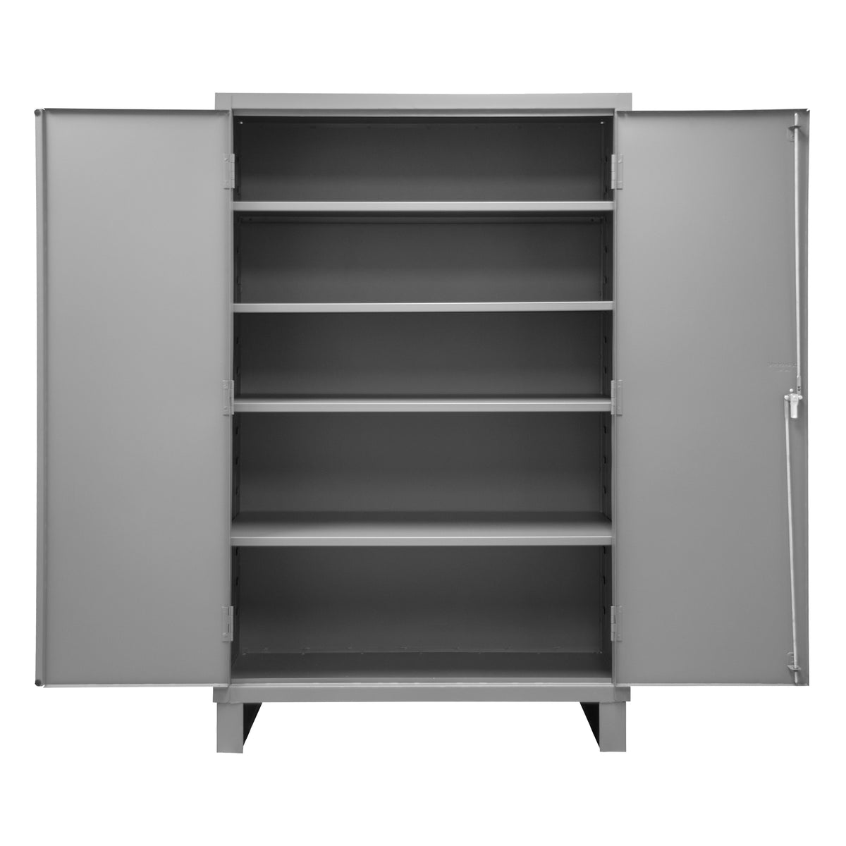 Cabinet, 14 Gauge, 4 Shelves, Legs, 48 x 24 x 78