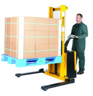 ADJUST POWERED LIFT STACKER 62 IN RAISED