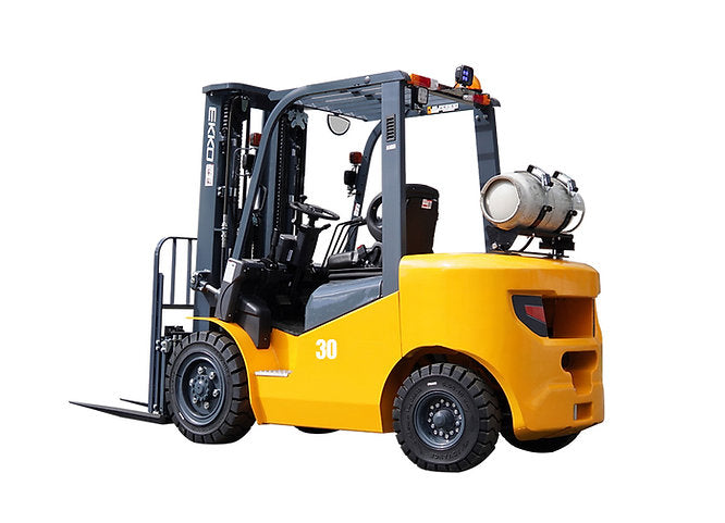 EKKO EK30LP Pneumatic Forklift (LPG) 6000 lbs cap, 189" Lift Height