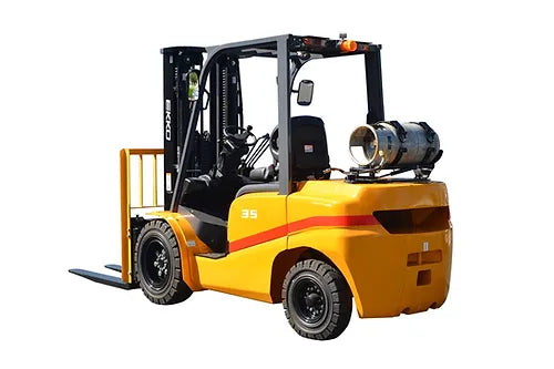 EKKO EK35TLP Forklift with solid pneumatic tires 7000 lbs., cap.