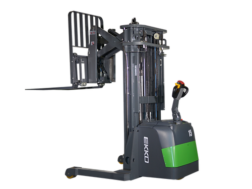 EKKO ER15-138Li Lithium Walkie Reach Truck 3300 lb Cap., 138" Height, Side Shift