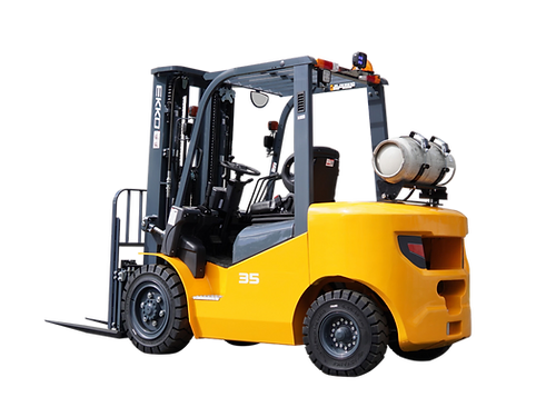 EKKO EK35LP Pneumatic Forklift (LPG) 7000 lbs cap, 189" Lift Height