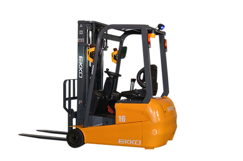 EKKO EK16A-177 3-Wheel Forklift 3500lbs., 177"Lift
