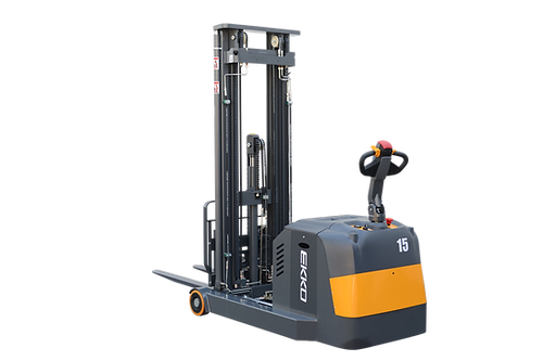 EKKO EH15T Moving Mast Walkie Reach Truck 3300lbs. Cap., 138" Height