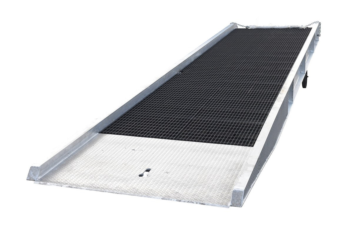 ALUM YARD RAMP STEEL GRATING 74IN X30 FT
