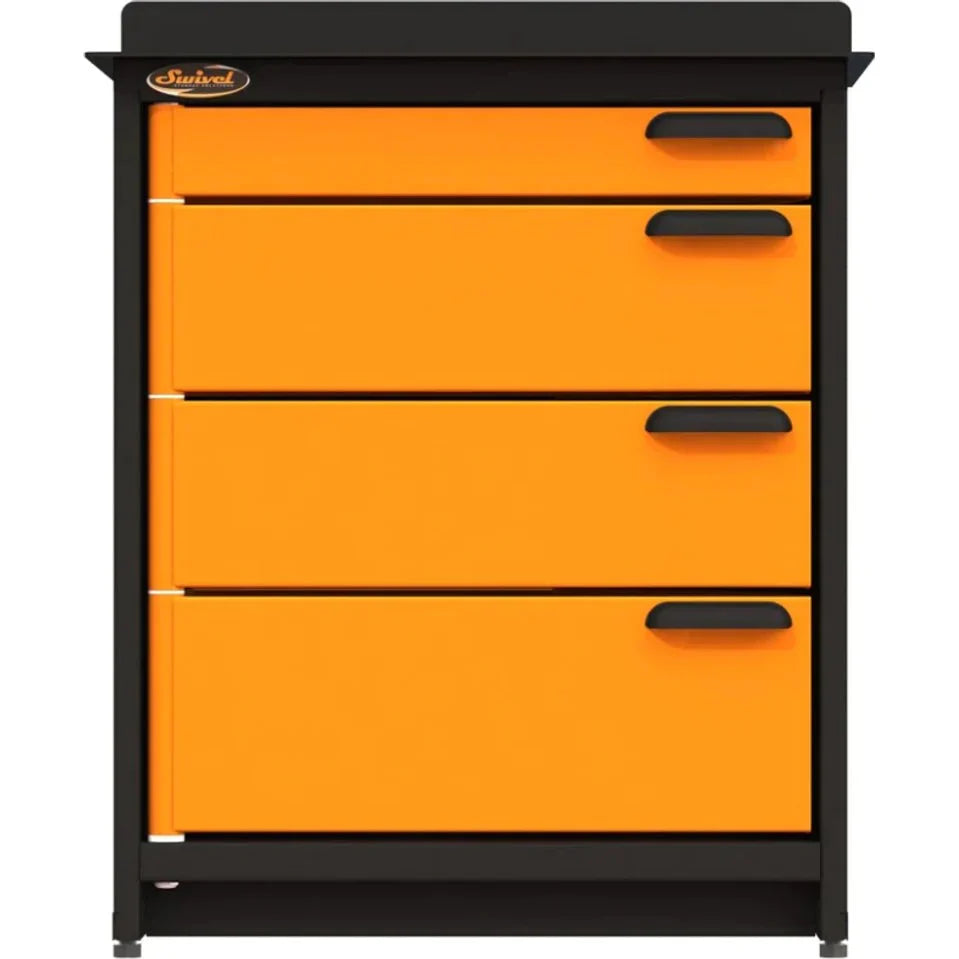 Swivel | 4-Drawer 2.5' Stationary Workbench