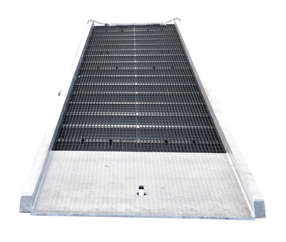 ALUM YARD RAMP STEEL GRATING 74IN X30 FT