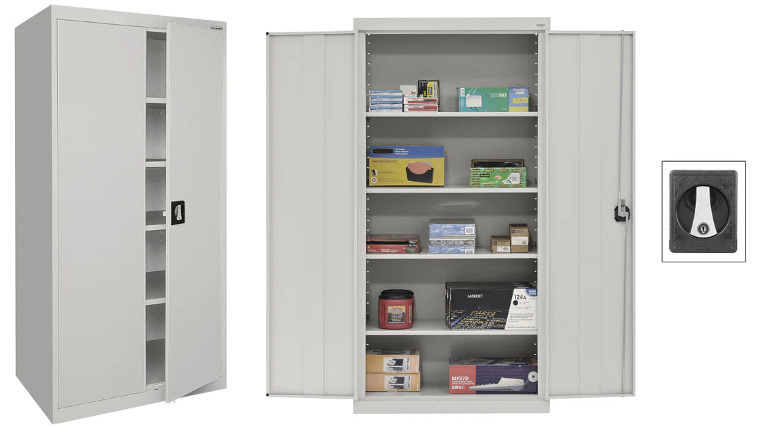 Heavy Duty Welded Steel Storage Cabinets 36 X 18 X 72