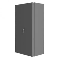 Deep Door Cabinet, 14 Gauge, 4 Shelves, 14 Door Trays, 48 x 24 x 72
