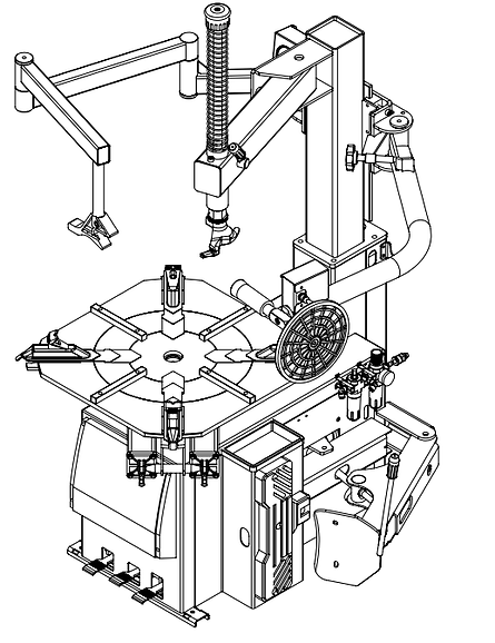 Aston® | Tire Changer and Wheel Balancer Combo: 1580-3222