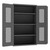 Durham Ventilated Door Cabinet, 14 Gauge, 3 Shelves, 36 x 24 x 72 (EMDC-362472-95)