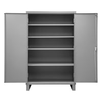 Cabinet, 14 Gauge, 4 Shelves, Legs, 48 x 24 x 78