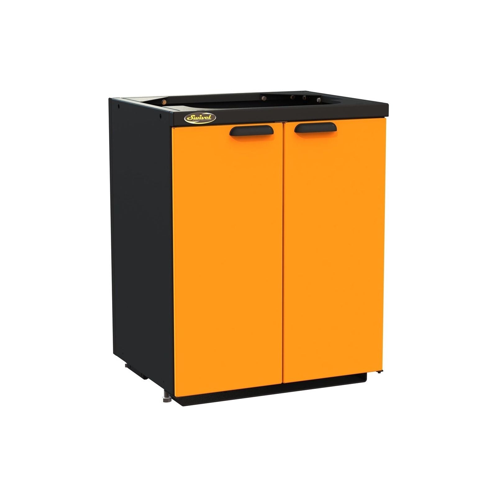 Swivel | 30" Floor End Run Unit Cabinet with 2 Height Adjustable Shelves