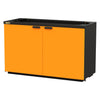 Swivel | 60" Floor End Run Unit Cabinet with 2 Height Adjustable Shelves
